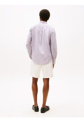 Camisa Rosada Flex Poplin De Manga Larga Tommy Hilfiger