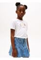 Camiseta Blanca Tipo Universitaria De Cuello Redondo Tommy Hilfiger de Tommy Hilfiger