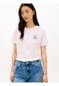 Camiseta Rosa De Corte Regular Con Logo Gráfico En El Pecho Tommy Hilfiger de Tommy Hilfiger