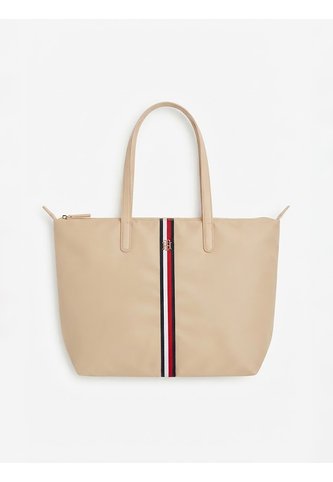 Bolso Beige Tote Con Insignia Tommy Hilfiger Tommy Hilfiger