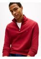 Saco Rojo Con Cuello Perkins Y Cremallera Tommy Hilfiger de Tommy Hilfiger