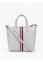 Bolso Beige Tote Con Logo Metalizado Tommy Hilfiger de Tommy Hilfiger