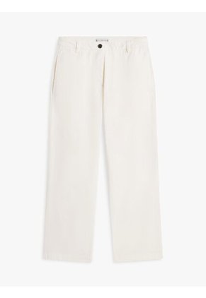 Pantalón Blanco Chino Lavado Slim De Pierna Recta Tommy Hilfiger