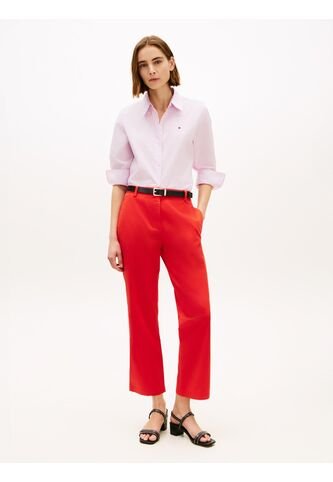 Pantalón Rojo Chino Lavado Slim De Pierna Recta Tommy Hilfiger Tommy Hilfiger
