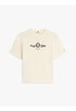 Camiseta Amarilla Amplia Con Logo Y Escudo Bordado Tommy Hilfiger de Tommy Hilfiger