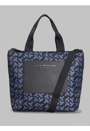 Bolso Azul Grande Con Asas Y Correa Cruzada Tommy Hilfiger