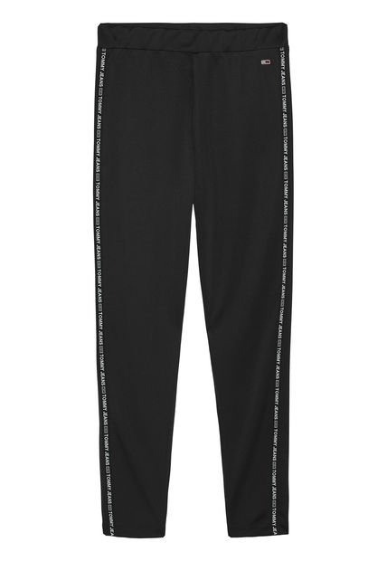 Leggings Negro Con Logo Tape Para Mujer Tommy Jeans