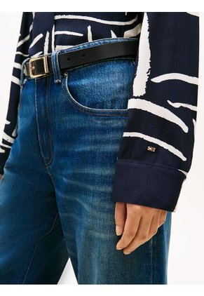 Camisa Azul De Corte Regular Con Botones Dorados Tommy Hilfiger