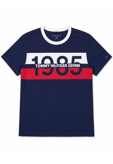 Camiseta Manga Para Niño Corta Con Logo Tommy Hilfiger
