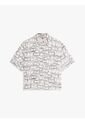 Camisa Blanca De Manga Corta Con Corte Amplio Tommy Hilfiger de Tommy Hilfiger