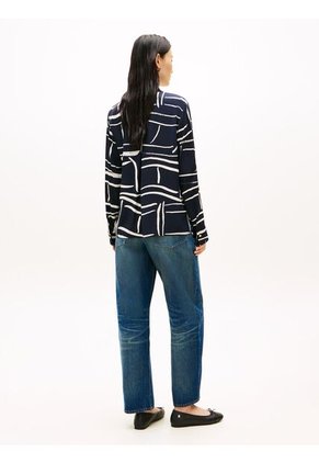 Camisa Azul De Corte Regular Con Botones Dorados Tommy Hilfiger