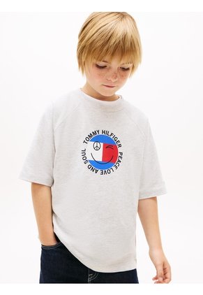 Camiseta Con Para Niño Logo Gráfico Tommy Hilfiger