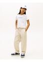 Camiseta Blanca Vintage Slim De Punto Con Logo Tommy Hilfiger de Tommy Hilfiger