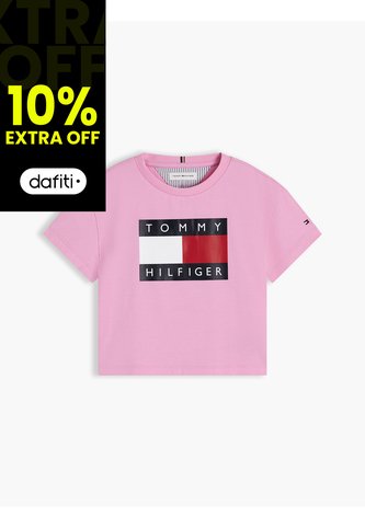 Camiseta De Para Niña Corte Amplio Con Logo Heritage Tommy Hilfiger Tommy Hilfiger