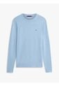 Saco Celeste De Cuello Redondo Con Logo Bordado Tommy Hilfiger de Tommy Hilfiger