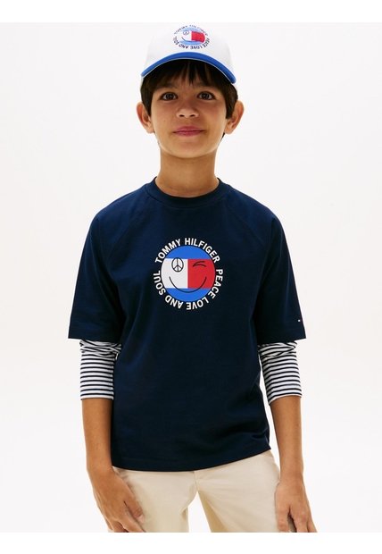 Camiseta Con Para Niño Logo Gráfico Tommy Hilfiger