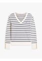 Saco Beige De Punto Con Cuello En V Tommy Hilfiger de Tommy Hilfiger