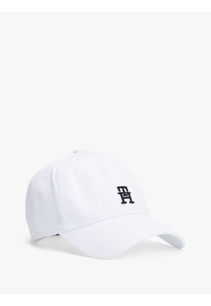 Gorra Blanca De Béisbol Con Monograma TH A Contraste Tommy Hilfiger