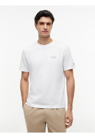 Camiseta Blanca De Punto Con Logo Tommy Hilfiger Tommy Hilfiger