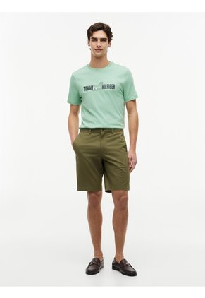 Camiseta Verde De Corte Regular Con Logo Gráfico Tommy Hilfiger