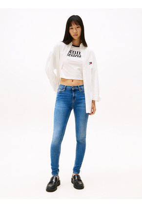 Jeans Azul Nora Skinny De Talle Medio Tommy Jeans