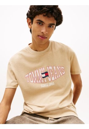 Camiseta Multicolor De Punto Con Logo Ondulado Tommy Jeans
