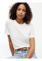Camiseta Blanca De Cuello Redondo Con Logo Bordado Tommy Hilfiger de Tommy Hilfiger