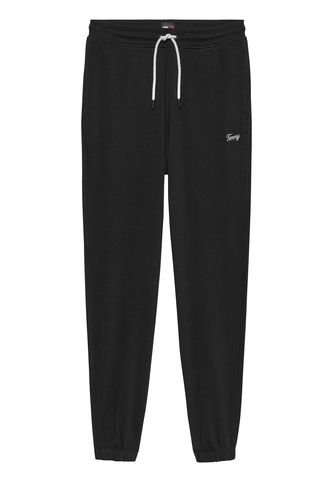Jogger Negro Relaxed Con Inscripción Tommy Jeans Tommy Hilfiger
