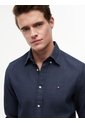 Camisa Azul De Corte Regular Manga Larga Con Tejido Dobby Tommy Hilfiger de Tommy Hilfiger