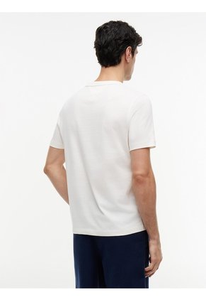 Camiseta Blanca De Corte Regular Con Logo Gráfico Tommy Hilfiger