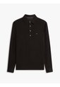 Polo Negro Regular De Manga Larga En Tejido Ligero Tommy Hilfiger de Tommy Hilfiger