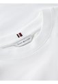 Camiseta Blanca De Cuello Redondo Con Logo Bordado Tommy Hilfiger de Tommy Hilfiger