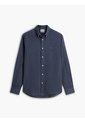Camisa Azul De Corte Regular Manga Larga Con Tejido Dobby Tommy Hilfiger de Tommy Hilfiger