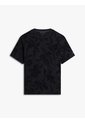 Camiseta Negra De Cuello Redondo Con Estructura Jacquard Tommy Hilfiger de Tommy Hilfiger