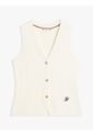 Chaleco Blanco De Punto Premium Con Cuello En V Tommy Hilfiger de Tommy Hilfiger