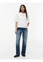 Camiseta Blanca Amplia De Cuello Redondo Con Logo Tommy Hilfiger de Tommy Hilfiger