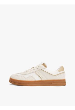 Tenis Beige The Greenwich De Cuero Tommy Hilfiger