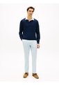 Pantalón Celeste Chino Harlem De Sarga Con Pierna Cónica Tommy Hilfiger de Tommy Hilfiger