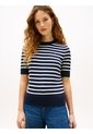 Saco Azul De Punto Fino Con Manga Corta Tommy Hilfiger de Tommy Hilfiger