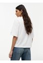 Camiseta Blanca Amplia De Cuello Redondo Con Logo Tommy Hilfiger de Tommy Hilfiger