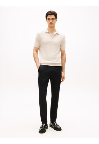 Pantalón Negro Chino Harlem De Sarga Con Pierna Cónica Tommy Hilfiger Tommy Hilfiger