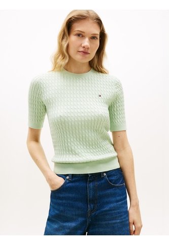 Saco Verde De Manga Corta Y Corte Slim Con Rayas Tommy Hilfiger Tommy Hilfiger