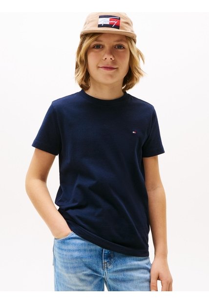 Camiseta Multicolor Para Niño De Punto Con Logo Bordado Tommy Hilfiger