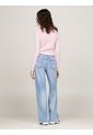 Saco Rosa Slim De Cuello Alto Y Mezcla De Lana Tommy Jeans de Tommy Hilfiger