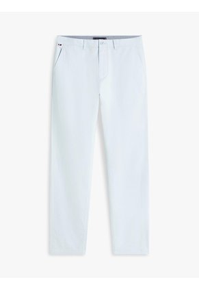 Pantalón Celeste Chino Harlem De Sarga Con Pierna Cónica Tommy Hilfiger