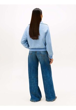 Saco Celeste De Punto Interlock Tommy Hilfiger