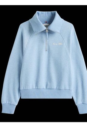 Saco Celeste De Punto Interlock Tommy Hilfiger