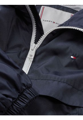 Chaqueta Essential Con Gorro Niña Azul Tommy Hilfiger