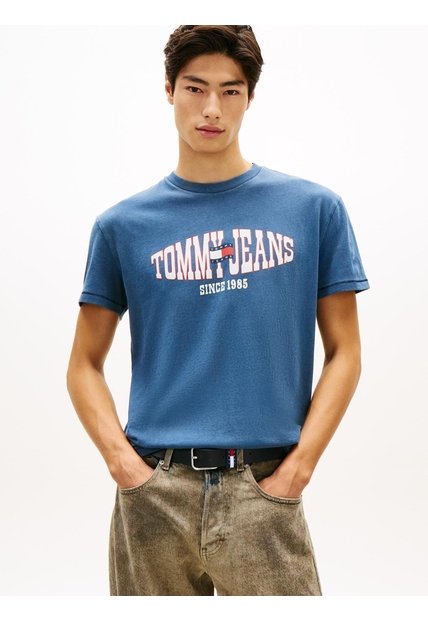 Camiseta Multicolor De Punto Con Logo Ondulado Tommy Jeans