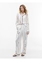 Pantalón Blanco Recto Amplio Con Estampado De Cuerdas Tommy Hilfiger de Tommy Hilfiger